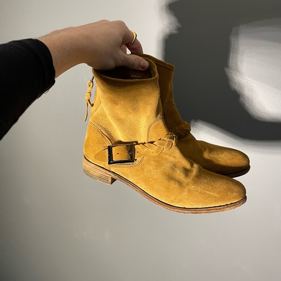 Blackstone Saddle Leather Braided Strap Women Boots Size EU 40 - Picture 2 of 7